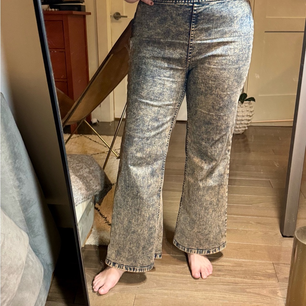 RACHEL COMEY
Mullins Flared Leg Pants In Peach